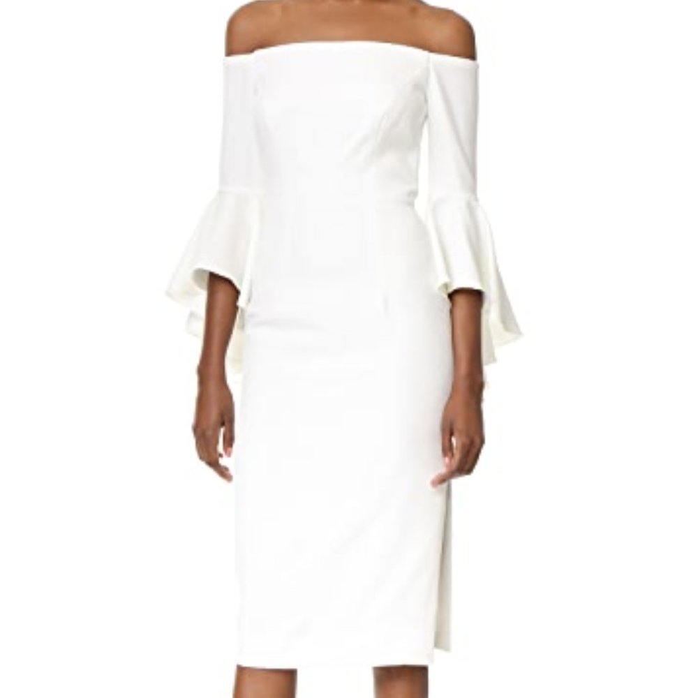 Milly- Italian Cady Selena Split Dress